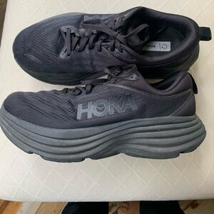 Hoka Bondi 8 black size 10D wide